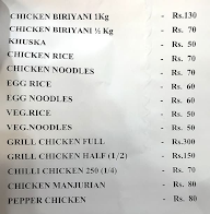 Kokkarako Biryani & Fast Foods menu 1