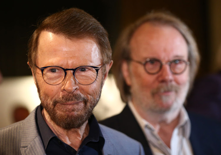 Bjorn Ulvaeus (front) and Benny Andersson from Abba.