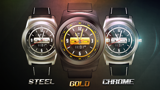 Gold Alloy Analog Watch Face