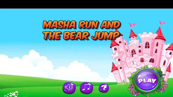  Masha Jump and the Bear Run Game- 스크린샷 미리보기 이미지  