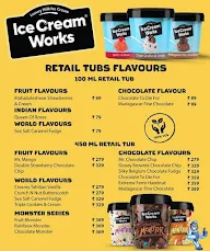 Ice Cream Works menu 1