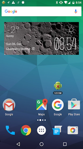 Moon Surface Weather Widget