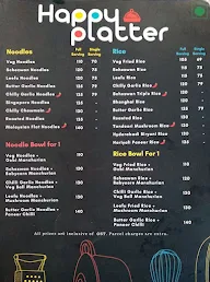 Happy Platter menu 2