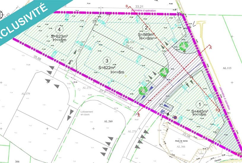  Vente Terrain à bâtir - 622m² à Pézilla-la-Rivière (66370) 