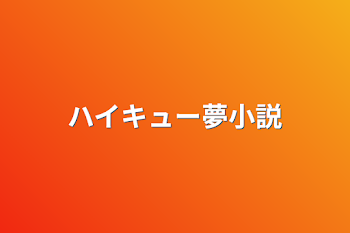 ハイキュー夢小説