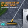 Chổi Cọ Nhà Vệ Sinh Kitimop - Z4 Cây Chà Sàn Kèm Gạt Nước Đa Năng 2 Trong 1, Đầu Xoay 120 Độ Cọ Sạch Khe Hẹp Và Góc Tường