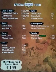 The Village Food menu 2