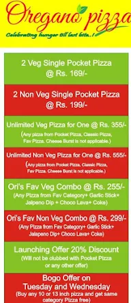 Oregano Pizza menu 4