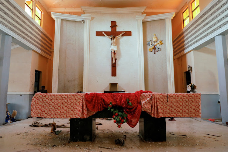 A view of St. Francis Catholic Church where worshippers were attacked by gunmen during Sunday mass service, is pictured in Owo, Ondo, Nigeria June 6, 2022.