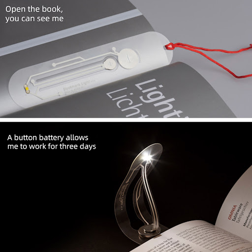 Title 3, Mini Thin LED Book Light For Reading Bulbs Nove...