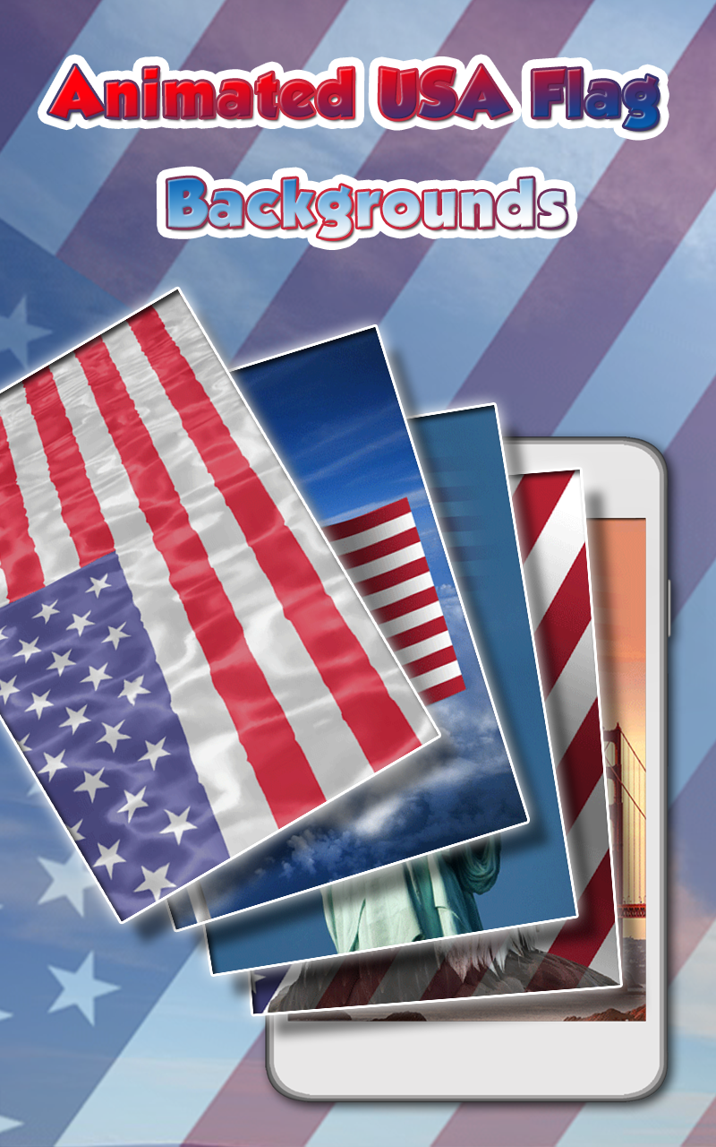 American Flag Waving Wallpaper Screen 1