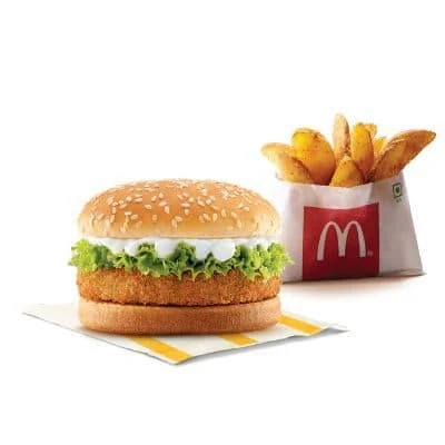 McVeggie Burger + Masala Wedges (R)