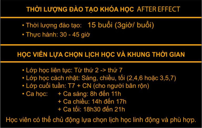 Hướng dẫn học làm video after effect từ cơ bản đến nâng cao tại Thanh Xuân