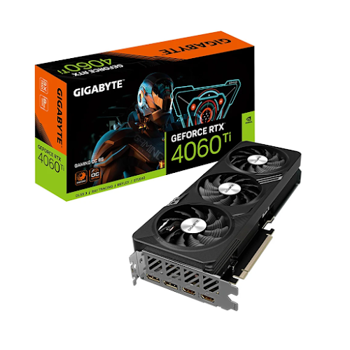 Card màn hình GIGABYTE GeForce RTX 4060 Ti GAMING OC 8G 8GB GDDR6 (GV-N406TGAMING OC-8GD)