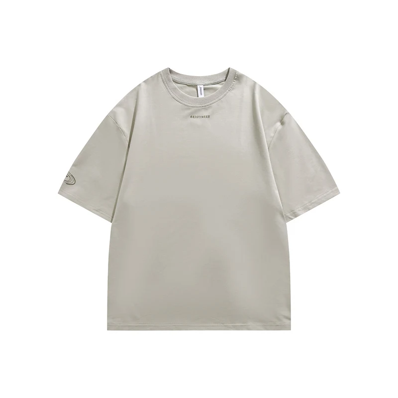 Camiseta Retro Japonesa Manga Corta Suelta Media Manga Estilo Vintage Versátil y Cómoda para Uso Diario Diseño Holgado