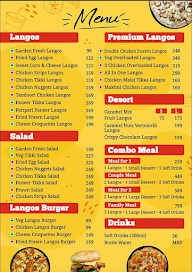 The Langos Bistro menu 1