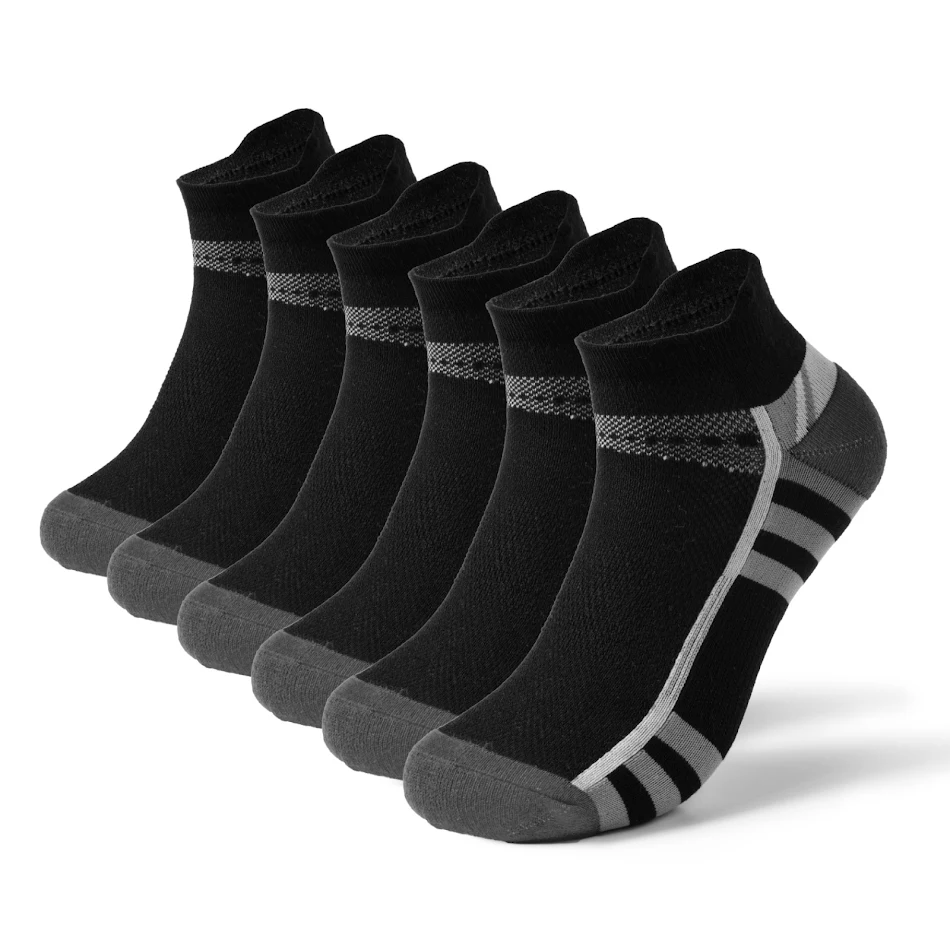 Calcetines deportivos y de running para hombre, transpirables y desodorantes, para actividades de ocio y rendimiento atlético.
