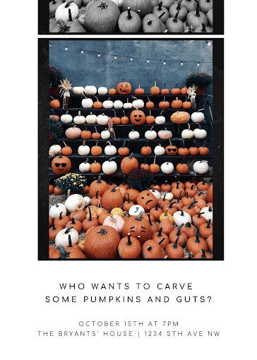 Carve Some Pumpkins - Halloween template