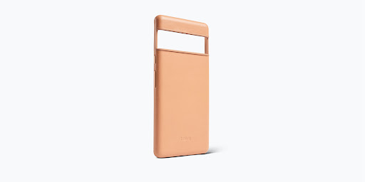 Angled view showing the Bellroy Leather Case for Pixel 6 Pro