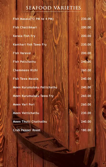 Ruchikkoot Restaurant menu 