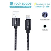 Dây Cáp Sạc Iphone Rockspace R11 Chuẩn Sạc Nhanh Dây Dù Hàng Bảo Hành 1 Năm 1 Đổi 1