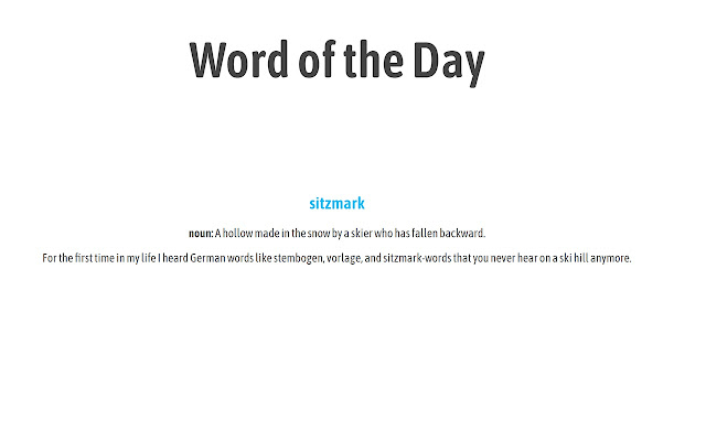 Word of the Day