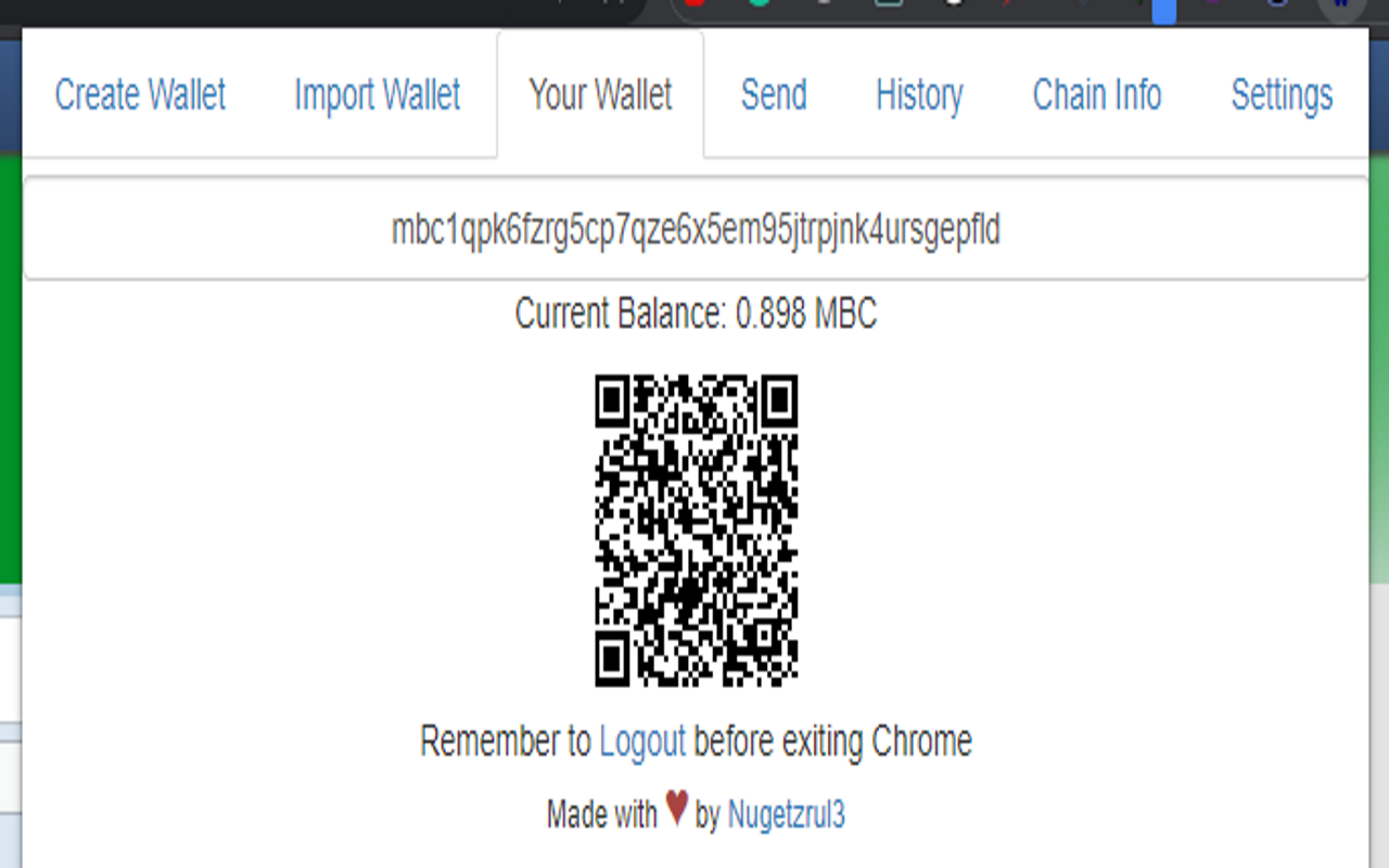 Microbitcoin Wallet Extension Preview image 1