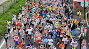 Runners during the 94th Comrades Marathon on June 9 2019 in Durban.