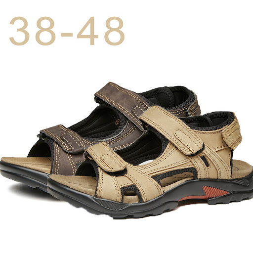 Title 5, Leather Roman Sandals for Beach and Outdoors Co...