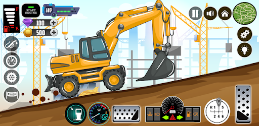 Digger Trucks Kid Construction