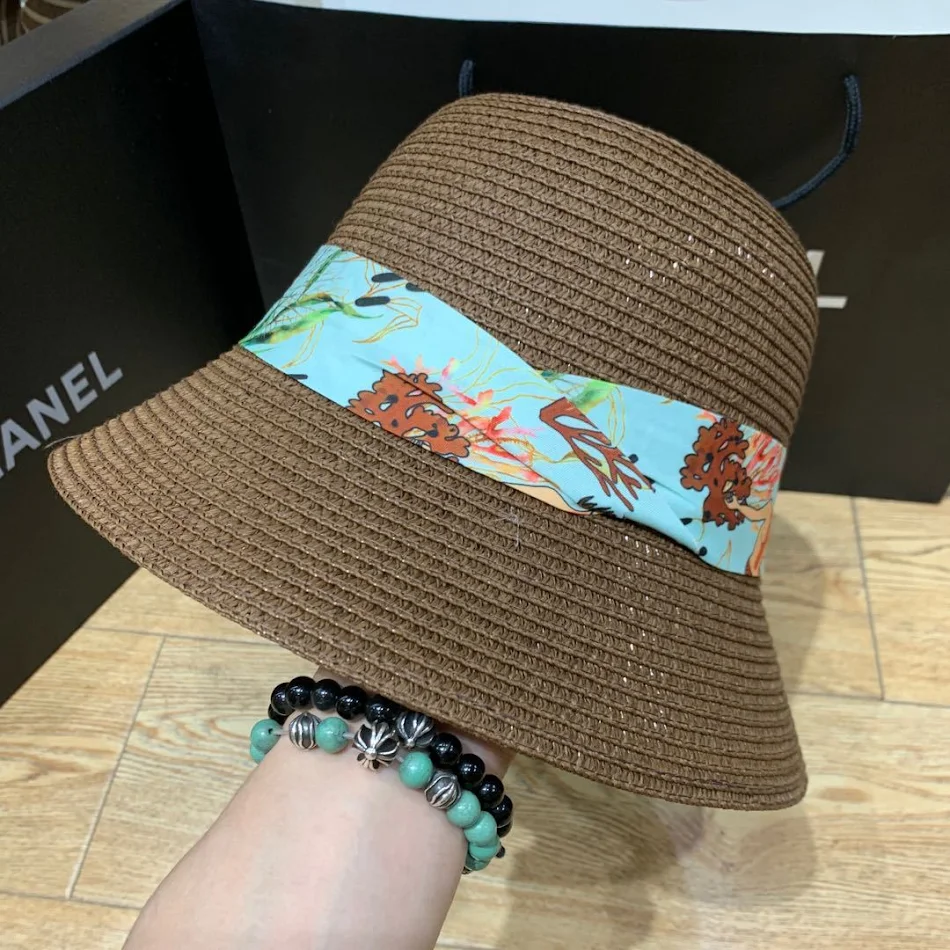 Nouveau Chapeau seau pare-soleil avec ruban de sirène |