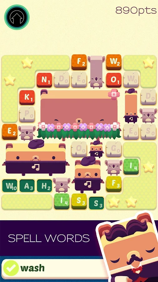   Alphabear English word game: captura de tela 