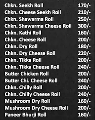 High Rollers menu 1