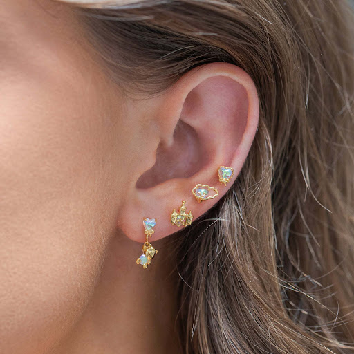 Title 5, Womens Fashion Bear Earrings, Copper Plated 18...