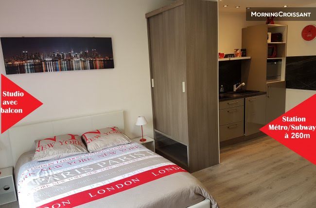 Location meublée appartement 1 pièce 28 m² à Lyon 3ème (69003), 1 000 €