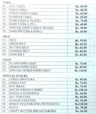 Tirupati menu 3