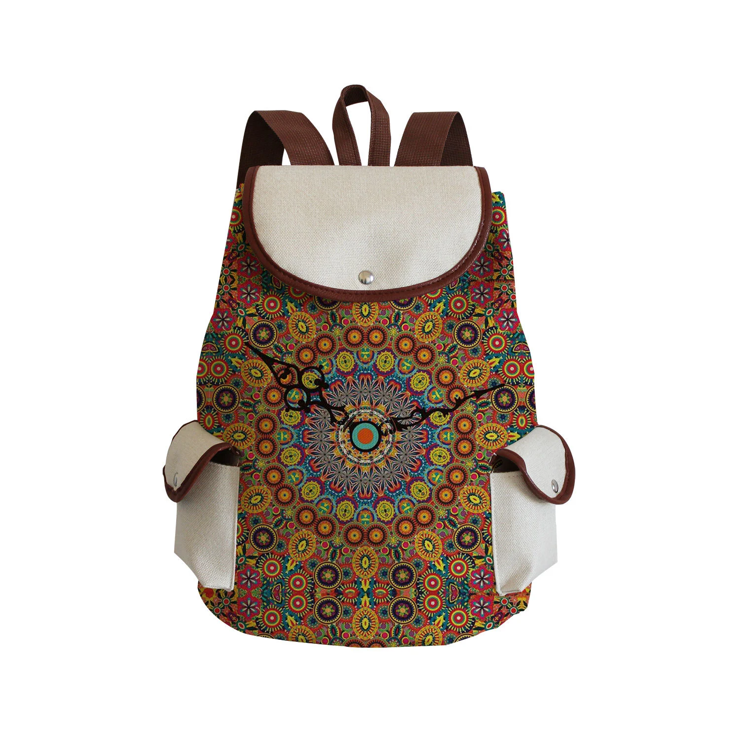 Title 6, Großer Rucksack im westlichen Stil mit Datura-D...