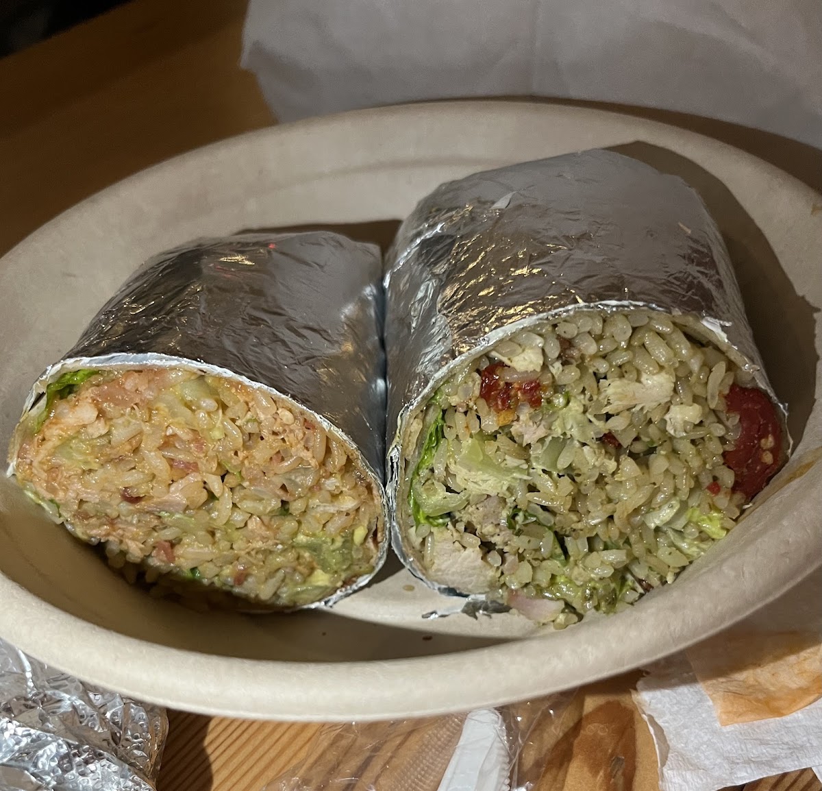 Two different wraps we loved !