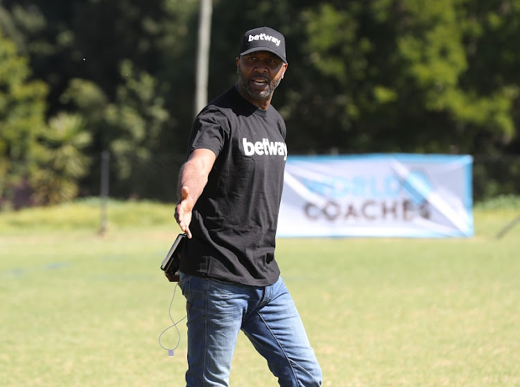 Former Bafana Bafana and Kaizer Chiefs captain Lucas Radebe at the Betway 12th Man SAFA/KNVB D License Course.