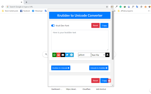 Krutidev To Unicode Converter Preview image 3