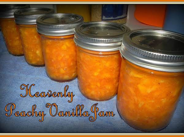 Heavenly Peachy Vanilla Freezer Jam_image