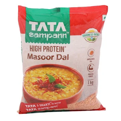 Tata I Shakti Masoor Unpolished Dal - 1 kg
