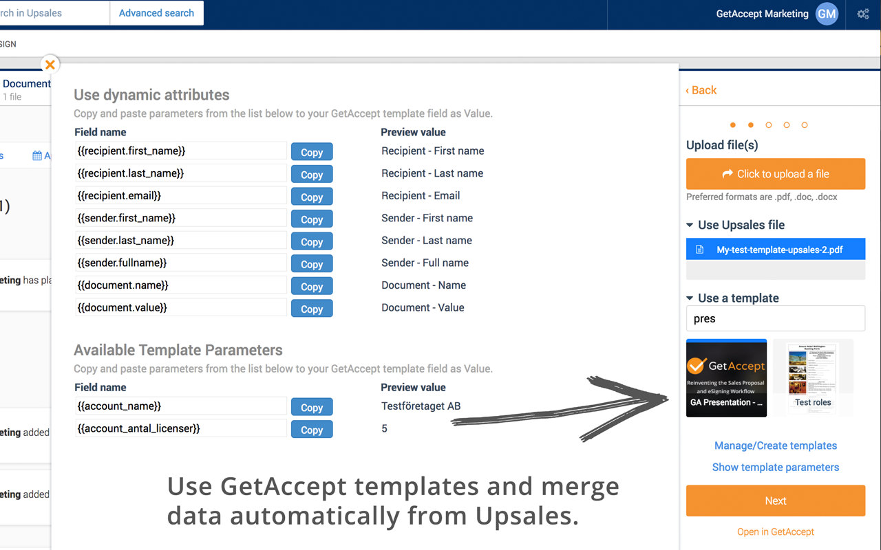 Upsales eSignatures by GetAccept Preview image 6