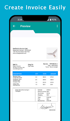 Screenshot OnTheGo - Invoice Maker