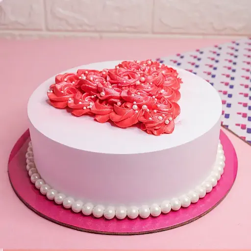 Butterscotch Valentine Cake