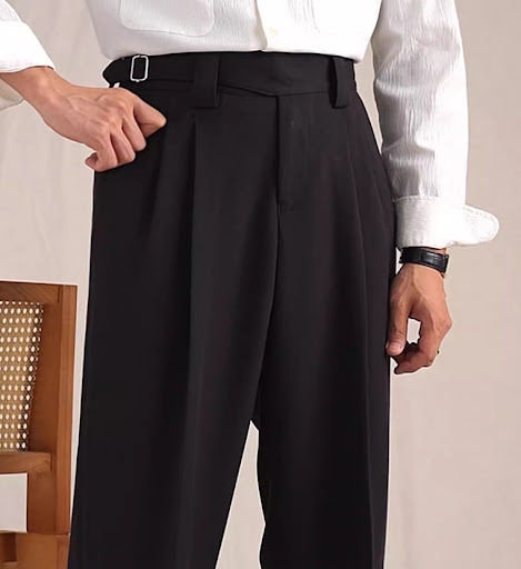 Title 5, Mens Herringbone Pattern Auger Casual Suit Pan...