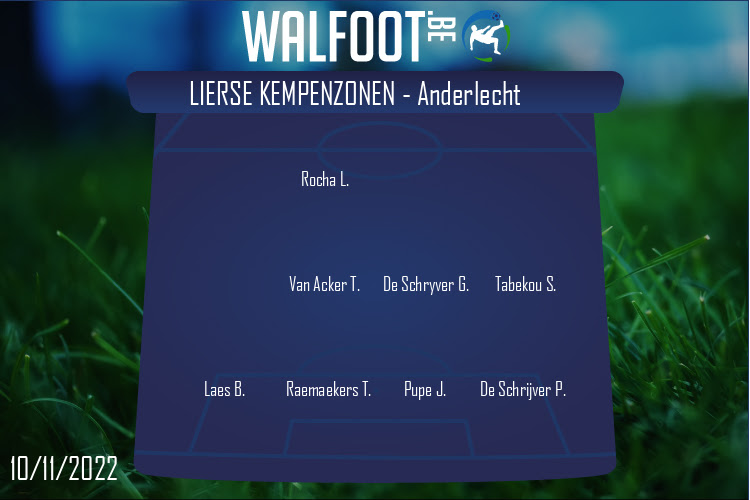 Composition Lierse Kempenzonen | Lierse Kempenzonen - Anderlecht (10/11/2022)