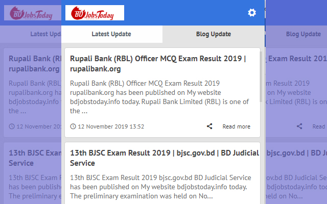 BDJobsToday - Latest Update News chrome extension