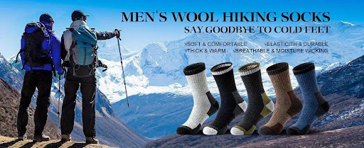 Title 6, Mens Wool Socks Fleece Lined Padded Warm Keepi...