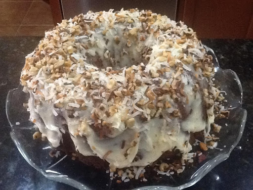 Hummingbird Bundt Cake with Cream Cheese frosting 